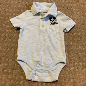 Gap Mickey with sunglasses polo onesie